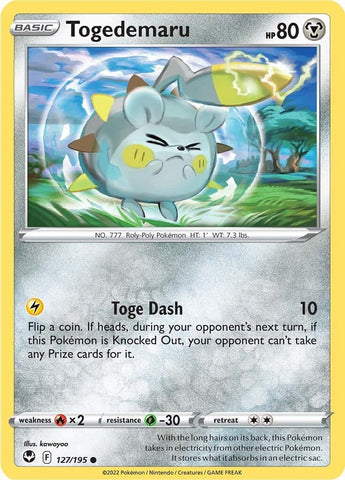 Togedemaru - 127/195 - (SWSH12: Silver Tempest)