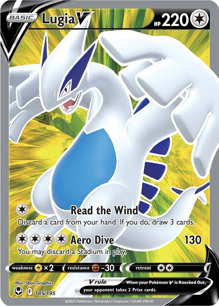 Lugia V (Full Art) - 185/195 - (SWSH12: Silver Tempest)