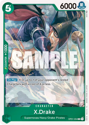 X.Drake (054) - OP01-054 - (Romance Dawn)