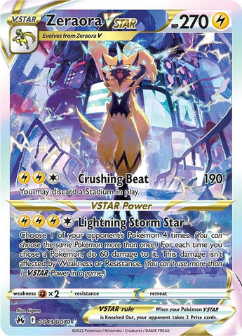 Zeraora VSTAR - GG43/GG70 - (SWSH: Crown Zenith: Galarian Gallery)