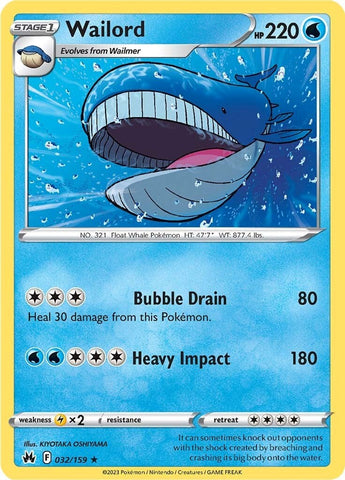 Wailord - 032/159 - (SWSH: Crown Zenith)