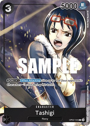 Tashigi (Box Topper) - OP02-105 - (Paramount War)