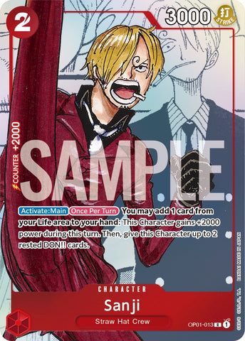Sanji - OP01-013 (Alternate Art) - OP01-013