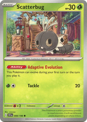 Scatterbug - 008/198 - (SV01: Scarlet & Violet Base Set)
