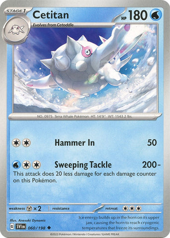 Cetitan - 060/198 - (SV01: Scarlet & Violet Base Set)