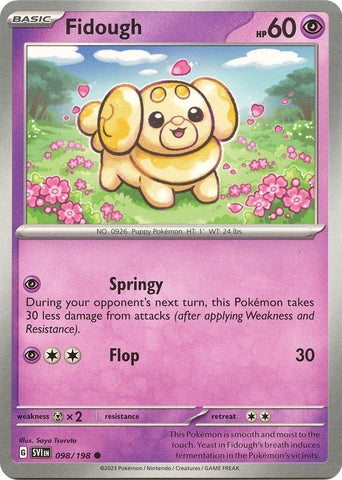 Fidough - 098/198 - 098/198 - (SV01: Scarlet & Violet Base Set)
