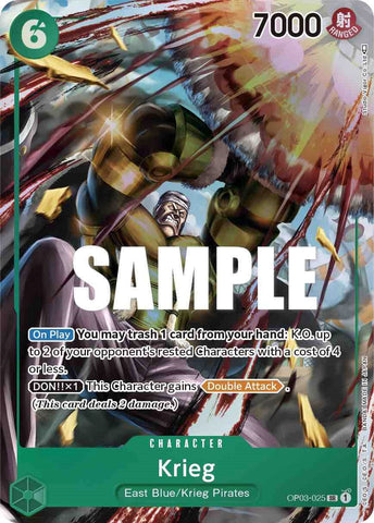 Krieg (Alternate Art) - OP03-025 - (Pillars of Strength)