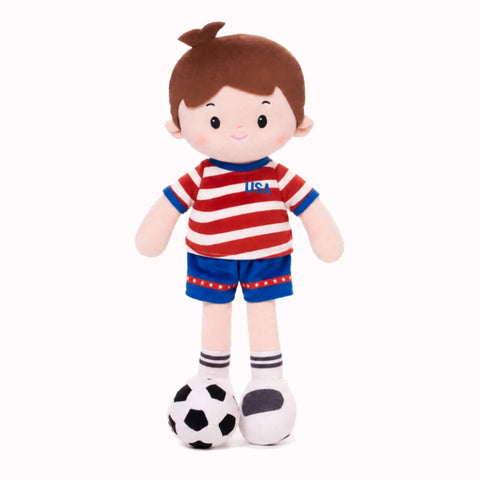 Personalized Soccer Boy - USA (2 Skin Tones)