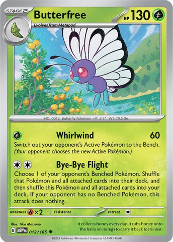 Butterfree - 012/165 - (SV: Scarlet & Violet 151)