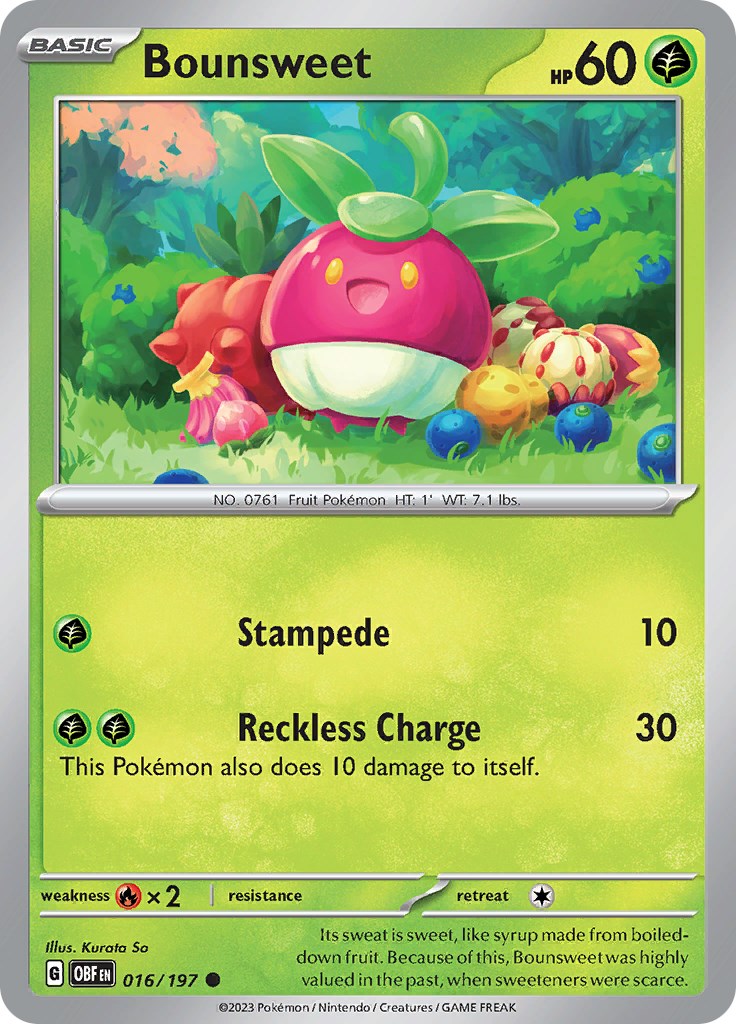 Bounsweet - 016/197 - (SV03: Obsidian Flames)