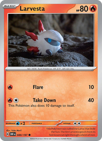 Larvesta - 040/197 - (SV03: Obsidian Flames)