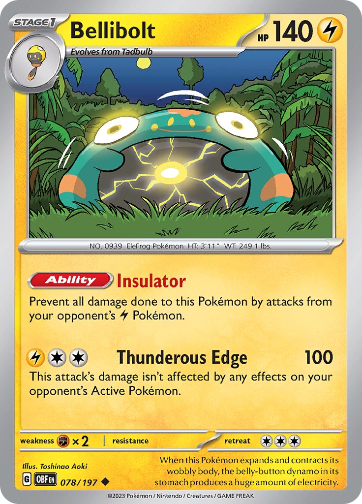 Bellibolt - 078/197 - 078/197 - (SV03: Obsidian Flames)
