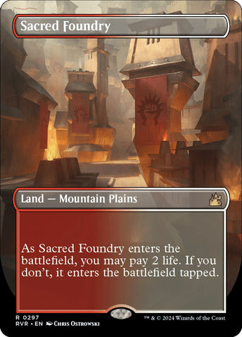 Sacred Foundry (Borderless) - 297 - (Ravnica Remastered)