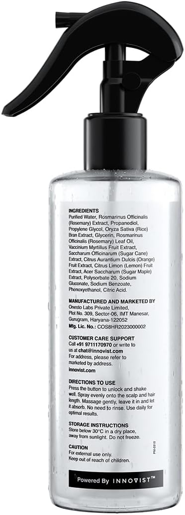Bare Anatomy Rosemary & Rice Water Hair Spray - 200ml