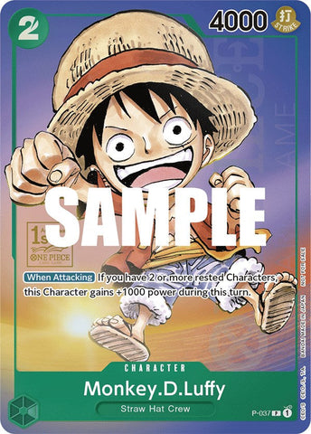 Monkey.D.Luffy (037) (1st Anniversary Tournament) - P-037