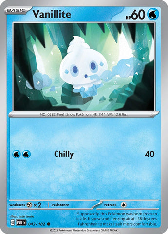 Vanillite - 043/182 - (SV04: Paradox Rift)