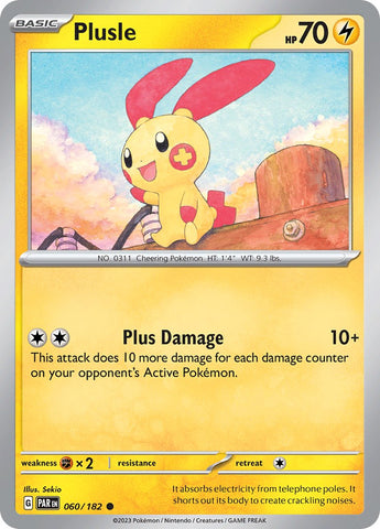 Plusle - 060/182 - 060/182 - (SV04: Paradox Rift)