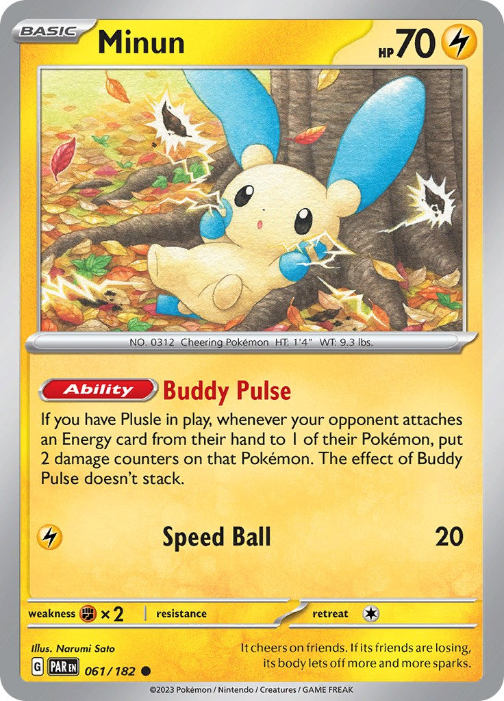 Minun - 061/182 - 061/182 - (SV04: Paradox Rift)