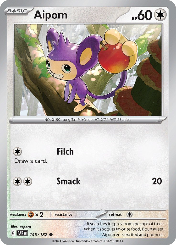 Aipom - 145/182 - 145/182 - (SV04: Paradox Rift)
