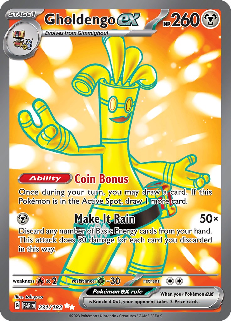 Gholdengo ex - 231/182 - 231/182 - (SV04: Paradox Rift)