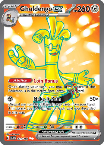 Gholdengo ex - 231/182 - 231/182 - (SV04: Paradox Rift)