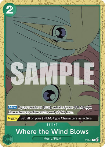 Where the Wind Blows (Starter Deck 11: Uta Deck Battle) - P-058