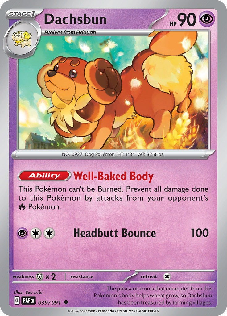 Dachsbun - 039/091 - 039/091 - (SV: Paldean Fates)