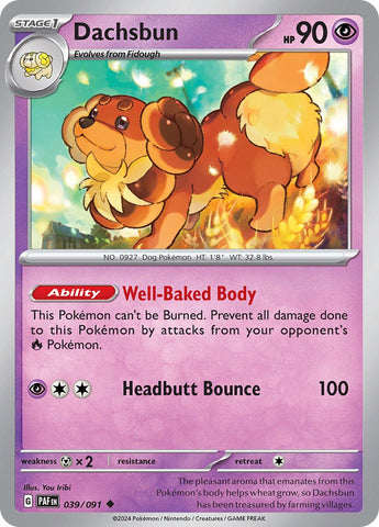 Dachsbun - 039/091 - 039/091 - (SV: Paldean Fates)