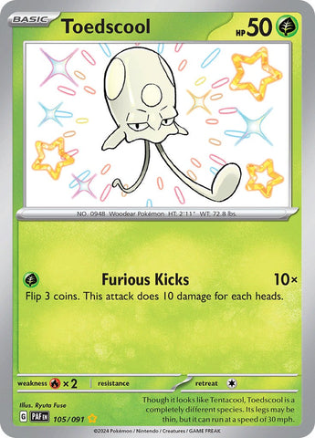 Toedscool - 105/091 - 105/091 - (SV: Paldean Fates)