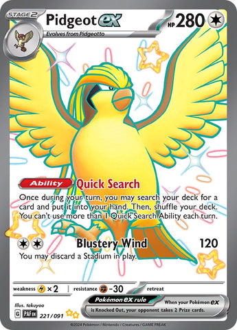 Pidgeot ex - 221/091 - (SV: Paldean Fates)