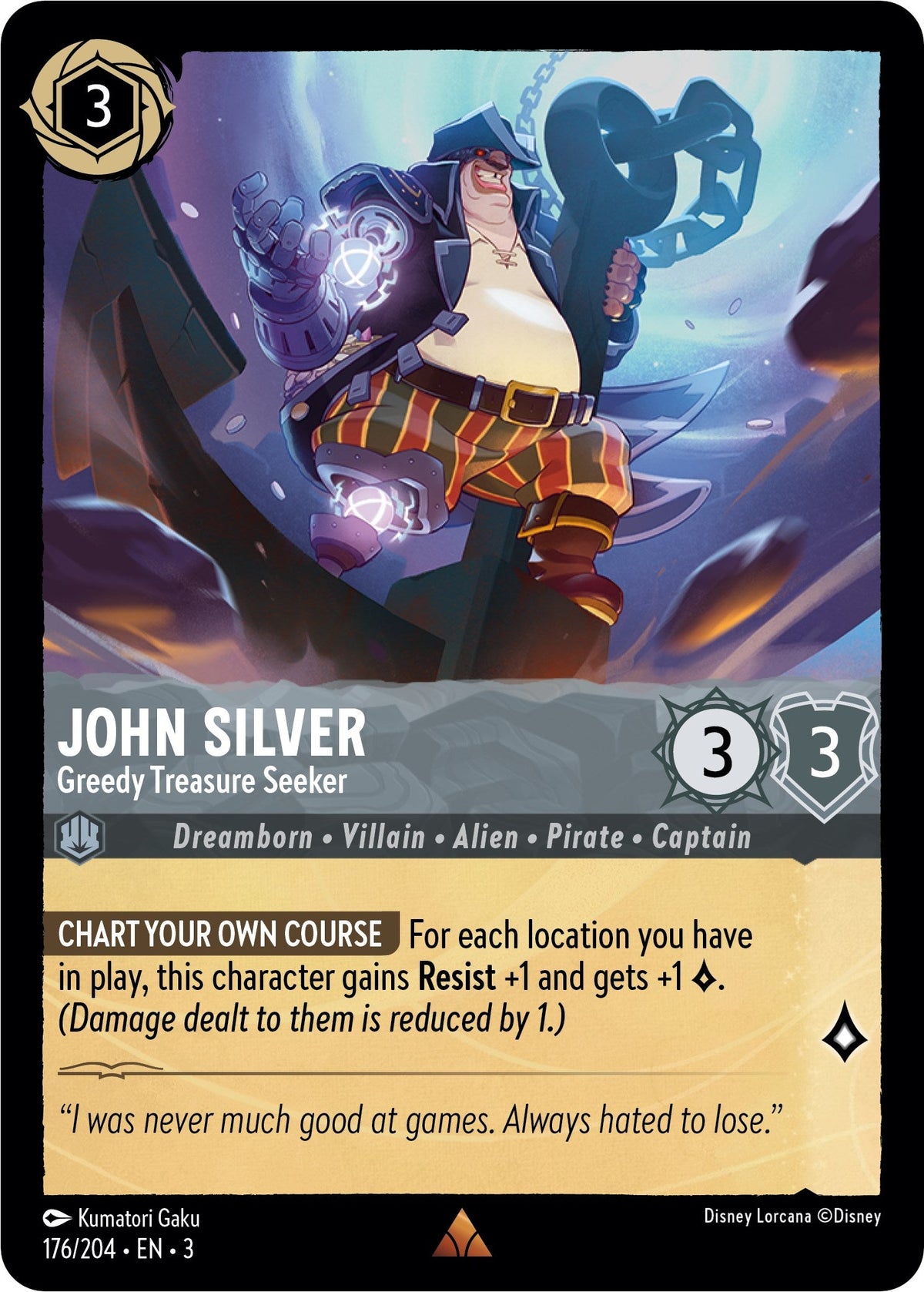 John Silver - Greedy Treasure Seeker - 176/204