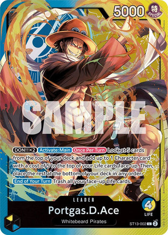 Portgas.D.Ace (002) - ST13-002 - (Ultra Deck: The Three Brothers)