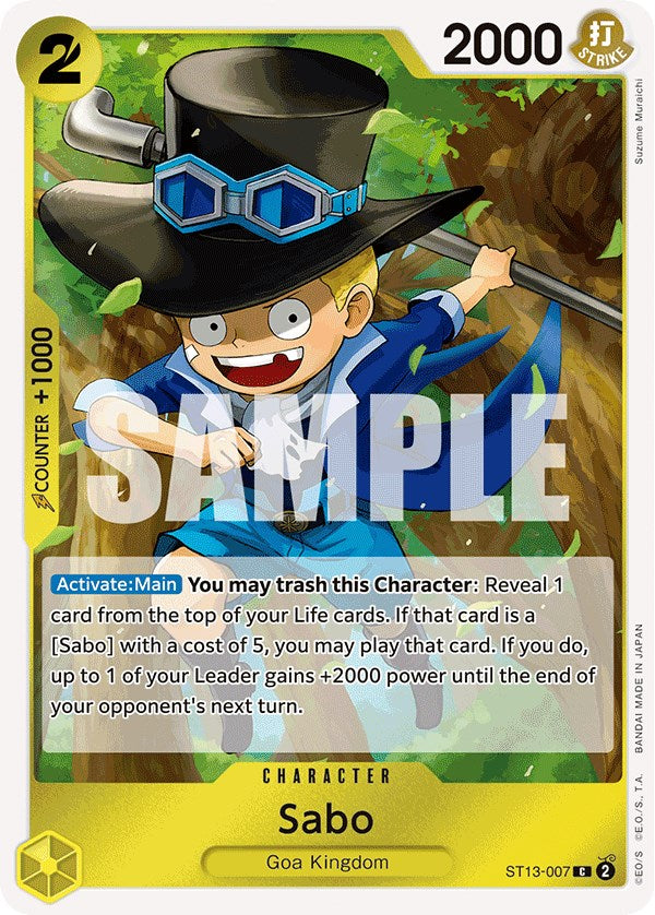 Sabo (007) - ST13-007 - (Ultra Deck: The Three Brothers)