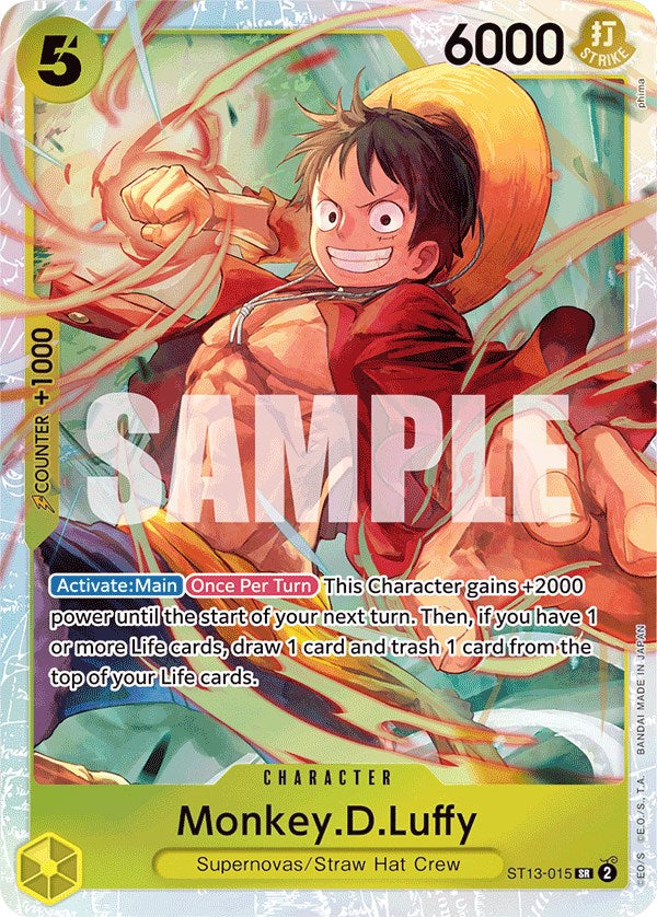 Monkey.D.Luffy (015) - ST13-015 - (Ultra Deck: The Three Brothers)