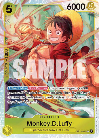 Monkey.D.Luffy (015) - ST13-015 - (Ultra Deck: The Three Brothers)