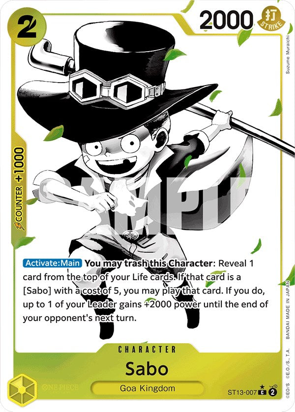 Sabo (007) (Parallel) - ST13-007 - (Ultra Deck: The Three Brothers)