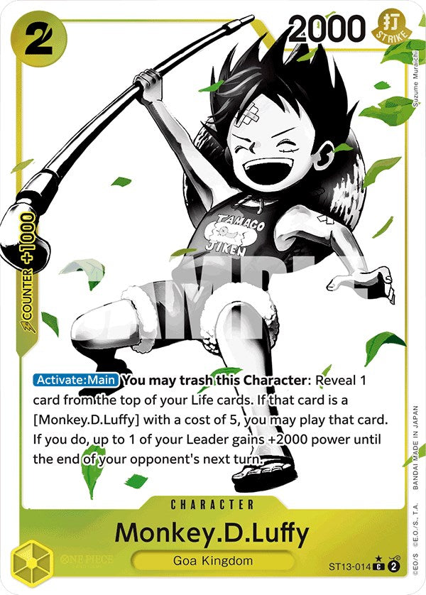 Monkey.D.Luffy (014) (Parallel) - ST13-014 - (Ultra Deck: The Three Brothers)