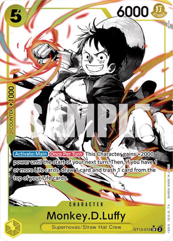 Monkey.D.Luffy (015) (Parallel) - ST13-015 - (Ultra Deck: The Three Brothers)
