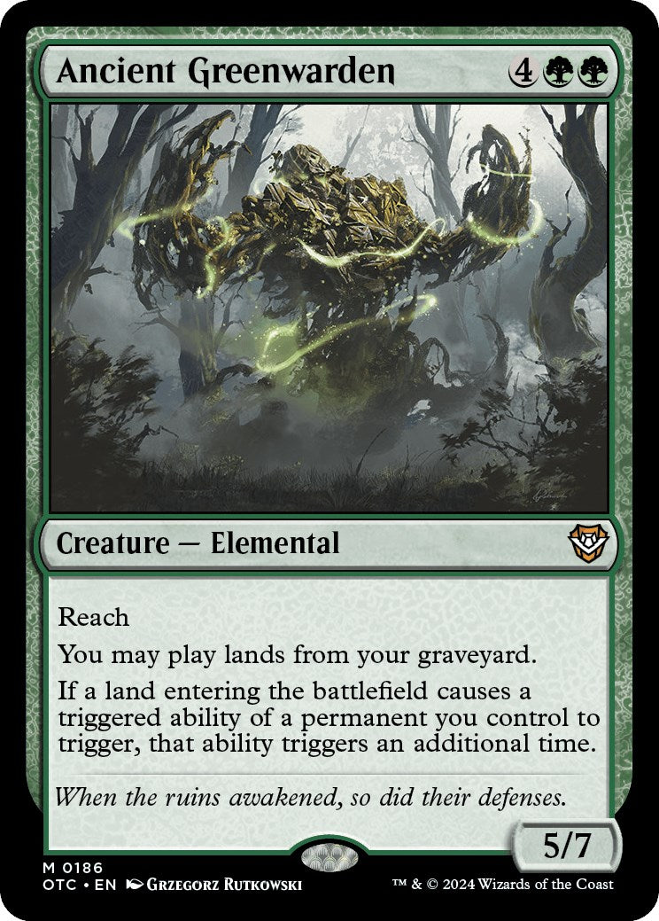 Ancient Greenwarden - 186 - (Commander: Outlaws of Thunder Junction)