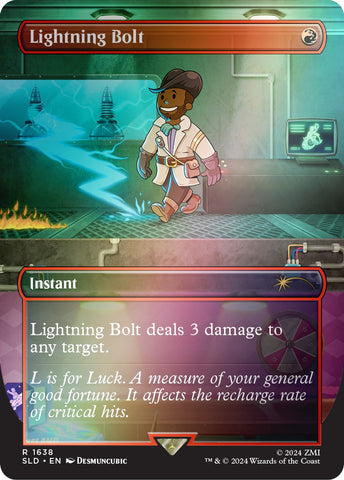 Lightning Bolt (1638) (Rainbow Foil) - 1638 - (Secret Lair Drop Series)