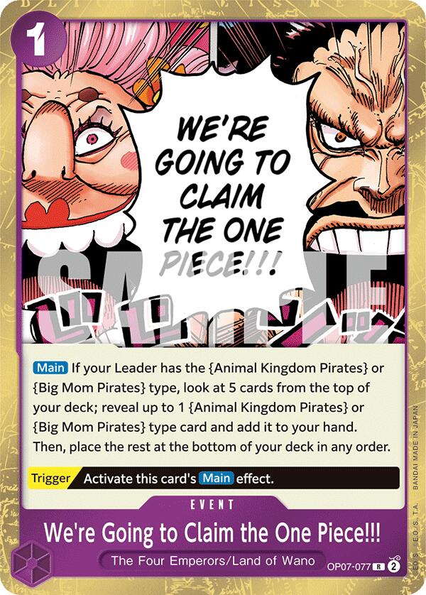 We're Going to Claim the One Piece!!! - OP07-077