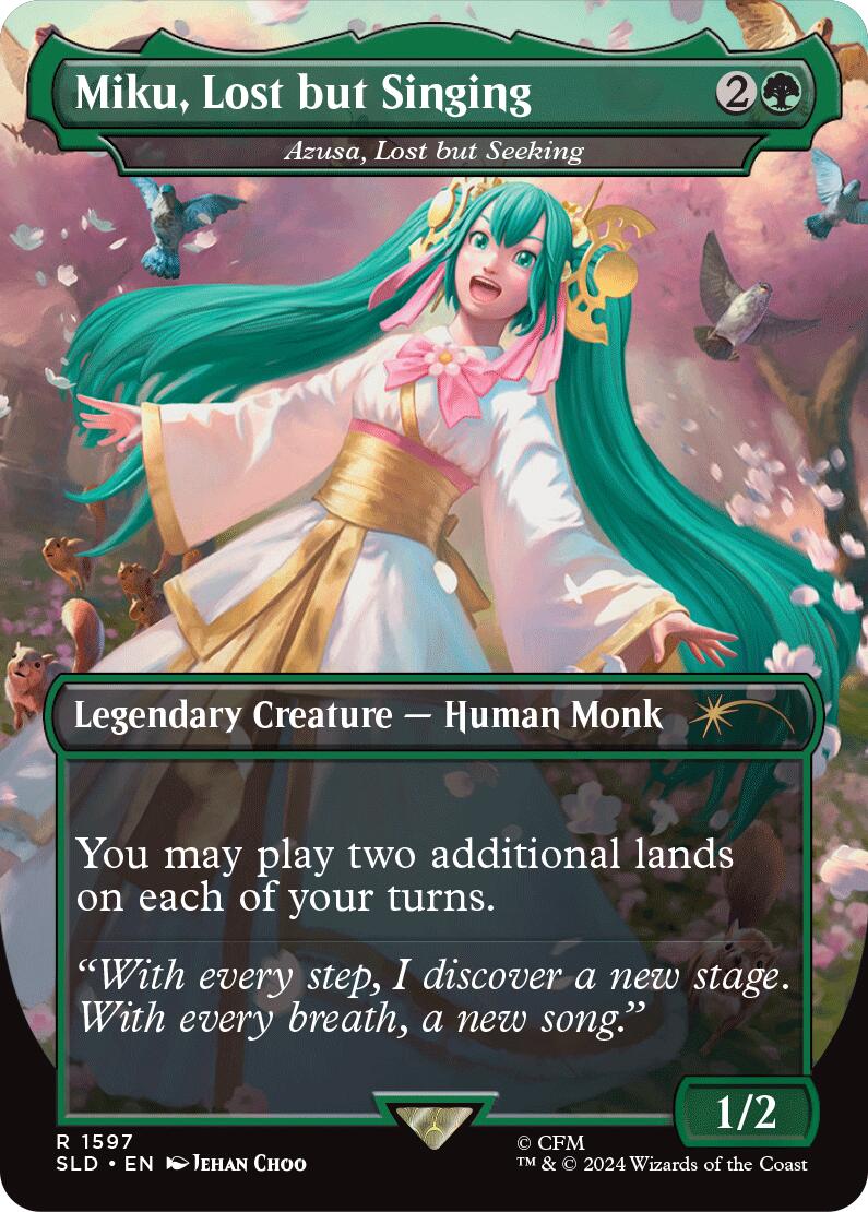 Miku, Lost but Singing - Azusa, Lost but Seeking - 1597 - (Secret Lair Drop Series)