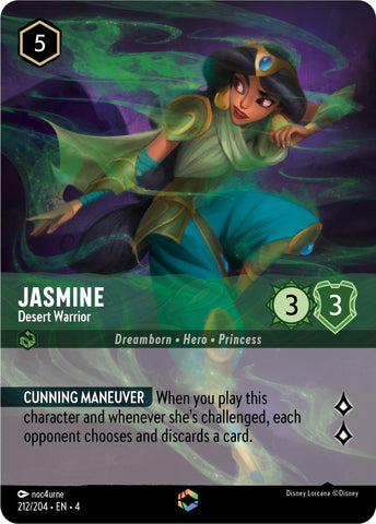 Jasmine - Desert Warrior (Enchanted) - 212/204 - (Ursula's Return)