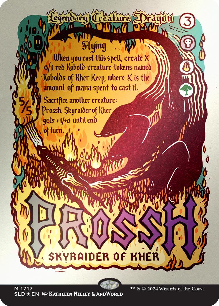 Prossh, Skyraider of Kher (Rainbow Foil) - 1717 - (Secret Lair Drop Series)
