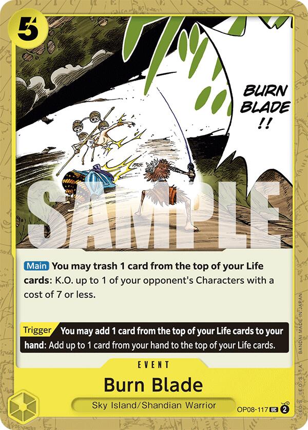 Burn Blade - OP08-117 - (Two Legends)