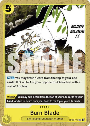 Burn Blade - OP08-117 - (Two Legends)
