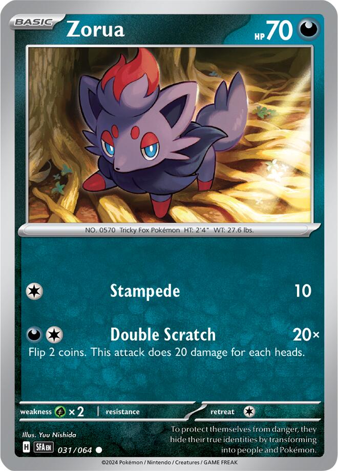 Zorua - 031/064 - 031/064 - (SV: Shrouded Fable)