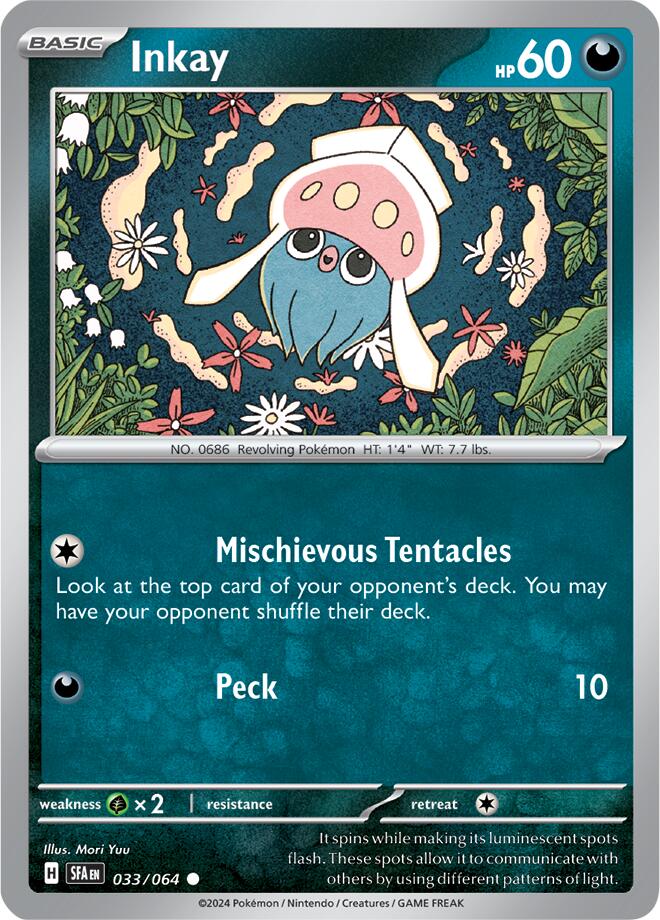 Inkay - 033/064 - (SV: Shrouded Fable)