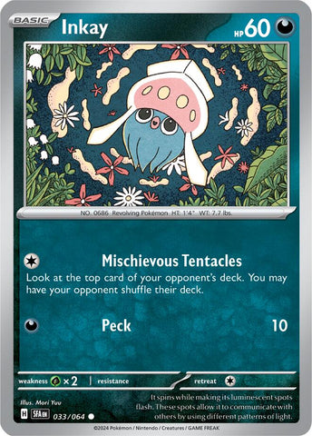 Inkay - 033/064 - (SV: Shrouded Fable)