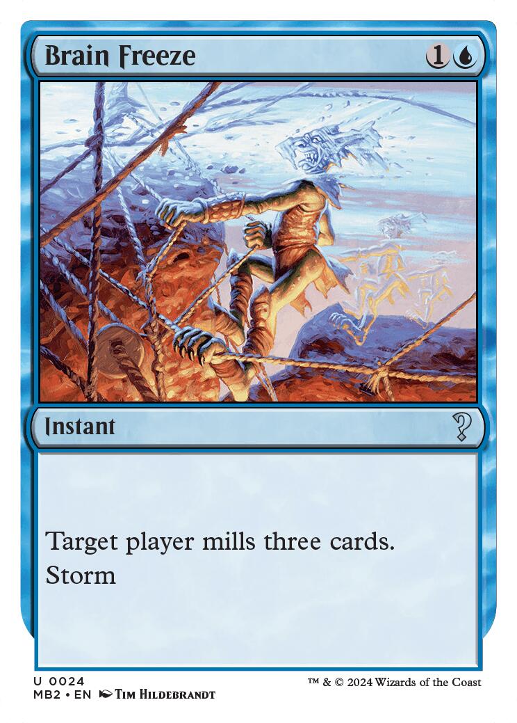 Brain Freeze (White Border) - 24 - (Mystery Booster 2)